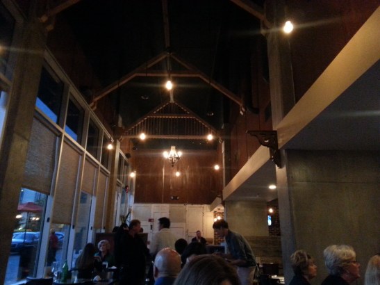 Great, rustic, farmy ambiance - splinter guaranteed!