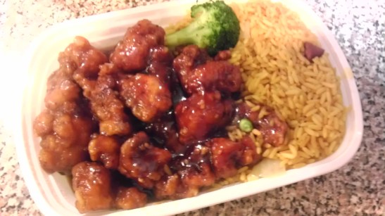 Sugar chicken w/a side of despair