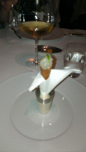 It's an ice cream cone!  With fish!