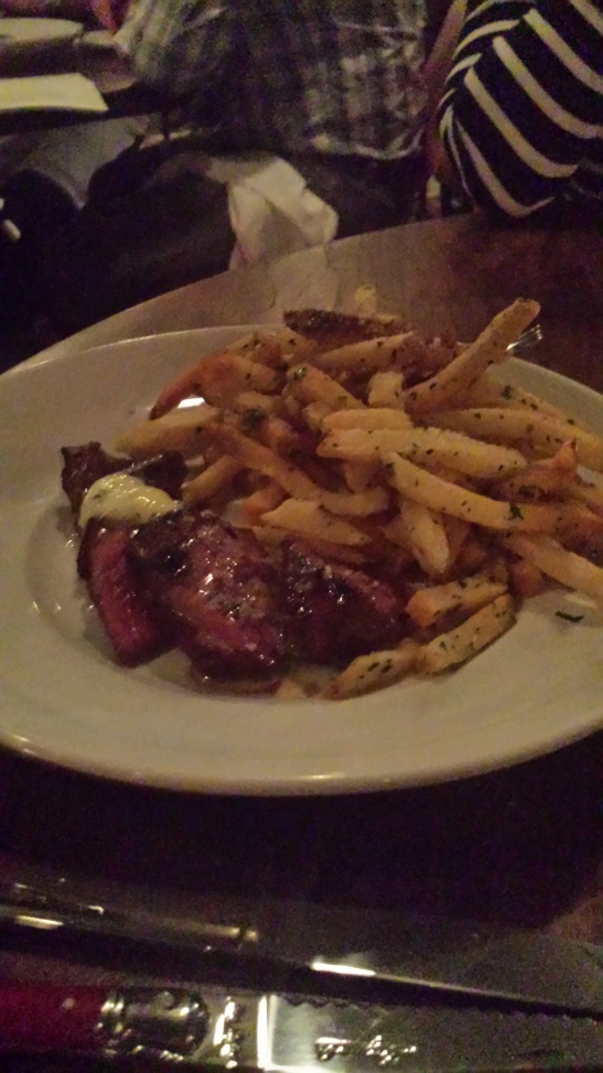 In America, first you get the money, then you get the power, then you get the steak frites...