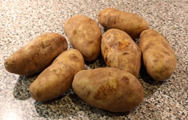 russet potatoes, 4-5 inches in length